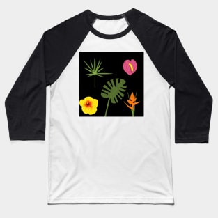 Jungle Pattern Baseball T-Shirt